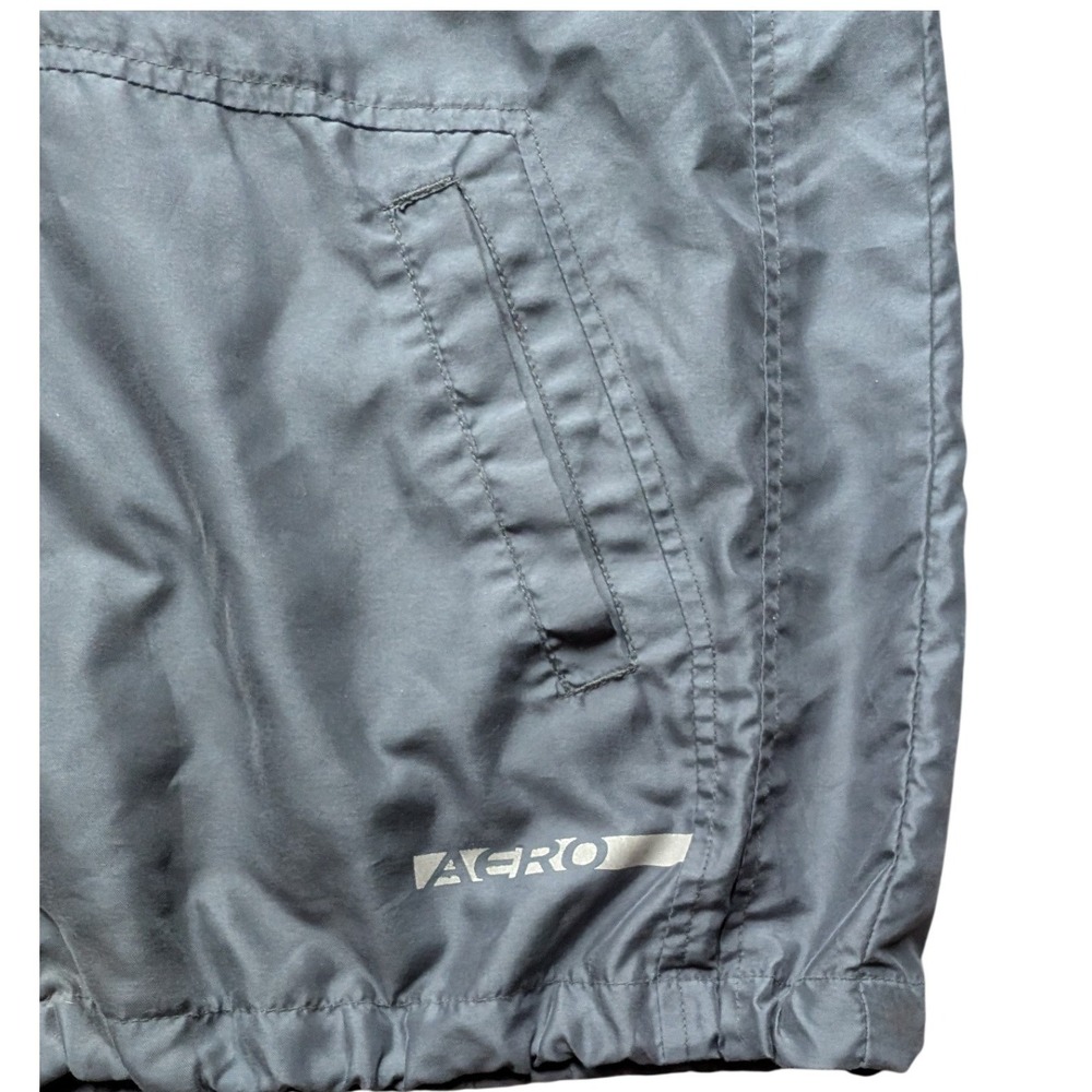 Aeropostale Mens Gray Full Zip Windbreaker Hooded Jacket Mesh Lined M Gorpcore - Picture 7 of 13